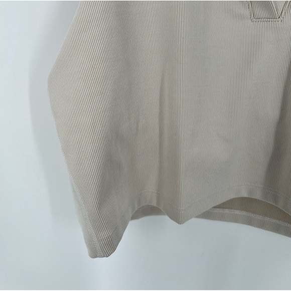 Beyond Yoga Heather Rib Prep Cropped Tank In Cream Heather - Picture 9 of 10